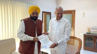 Bhagwant Mann Meets Governor, Stakes Claim to Form Govt; To Take Oath as Punjab CM on March 16